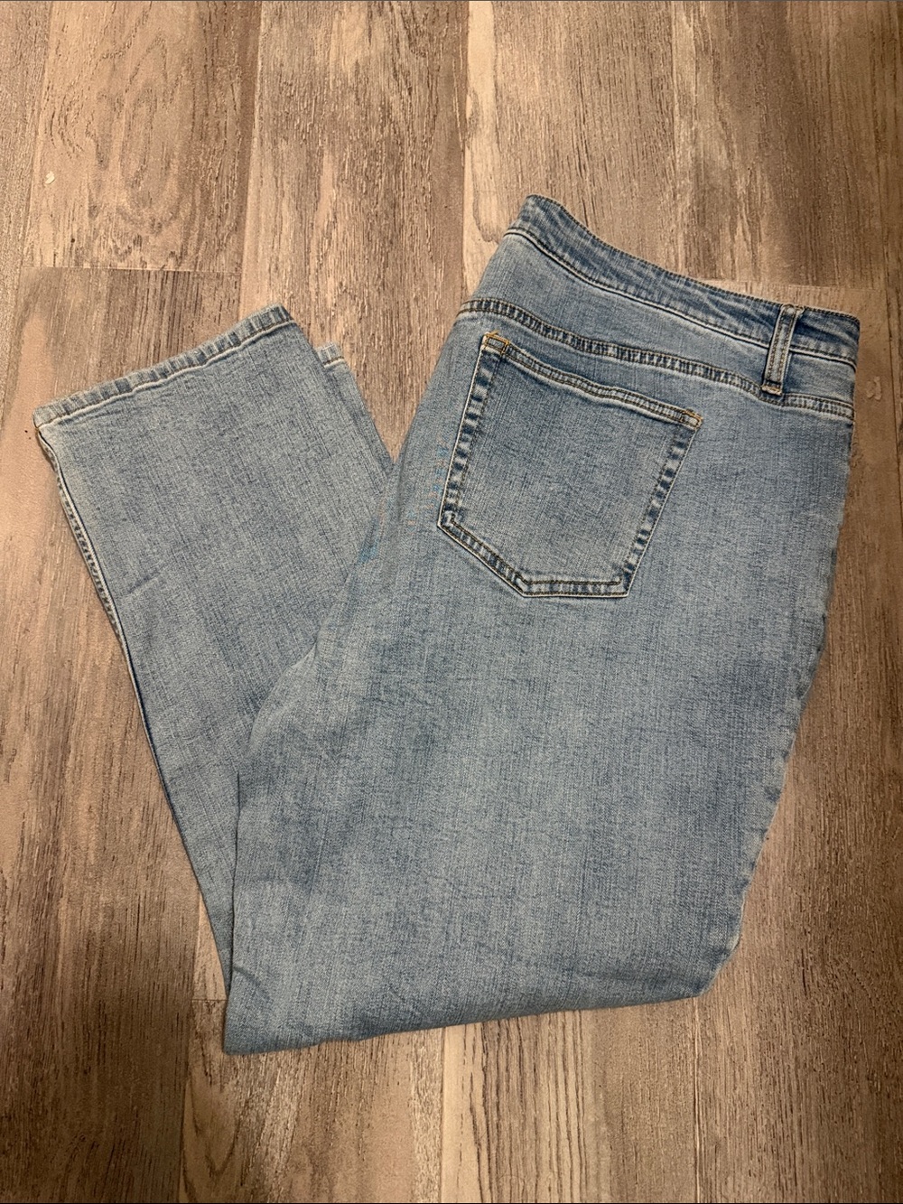 Candace Cameron Bure Light Blue Straight Leg Jeans